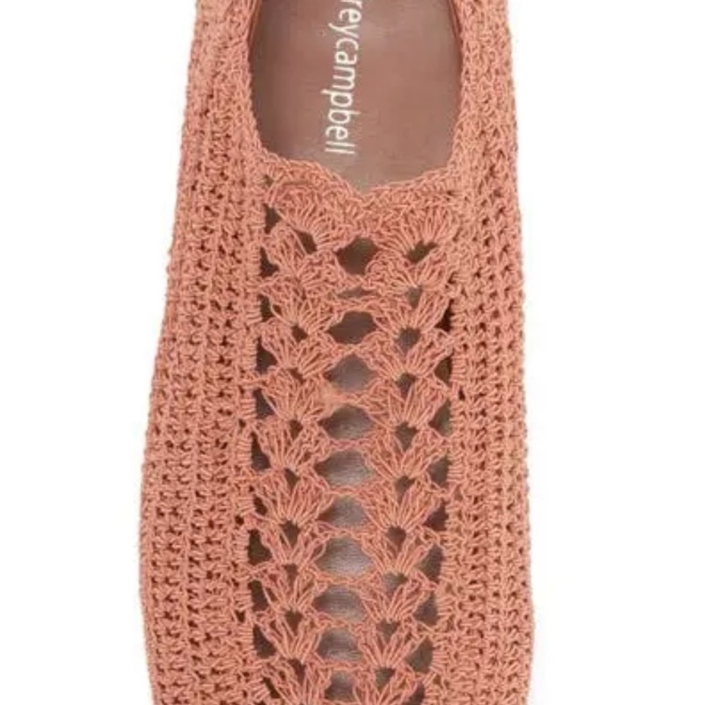 Jeffrey Campbell Nantucket Crochet Flat - Dusty Coral - Picture 3 of 4